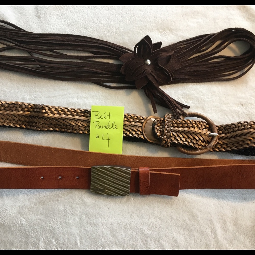 3 belt bundle with hippie fringe ( bundle # 4)